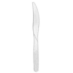 coltello glitter argento