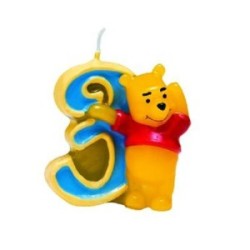 candelina numerale winnie the pooh