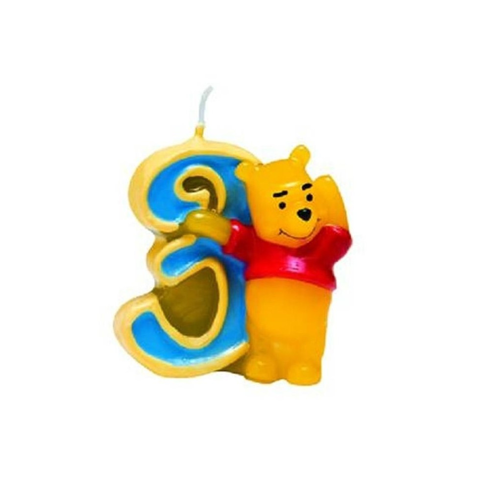 candelina numerale winnie the pooh