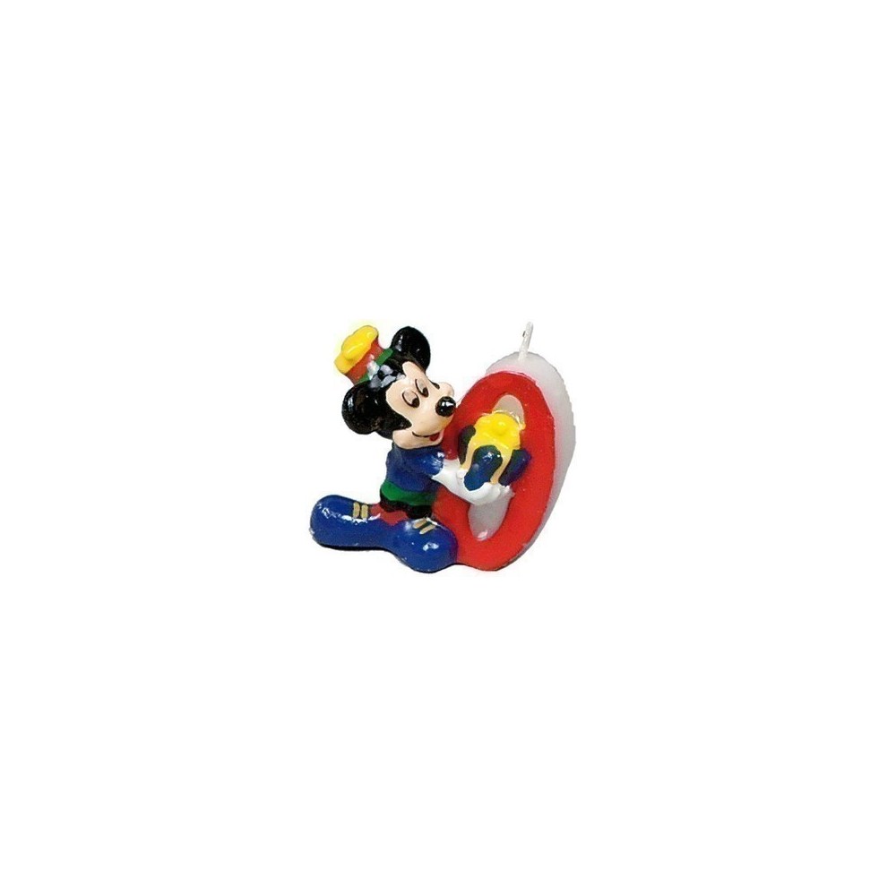 candelina numerale 0 topolino