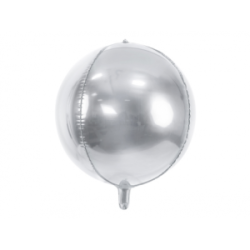 palloncino mylar sfera argento