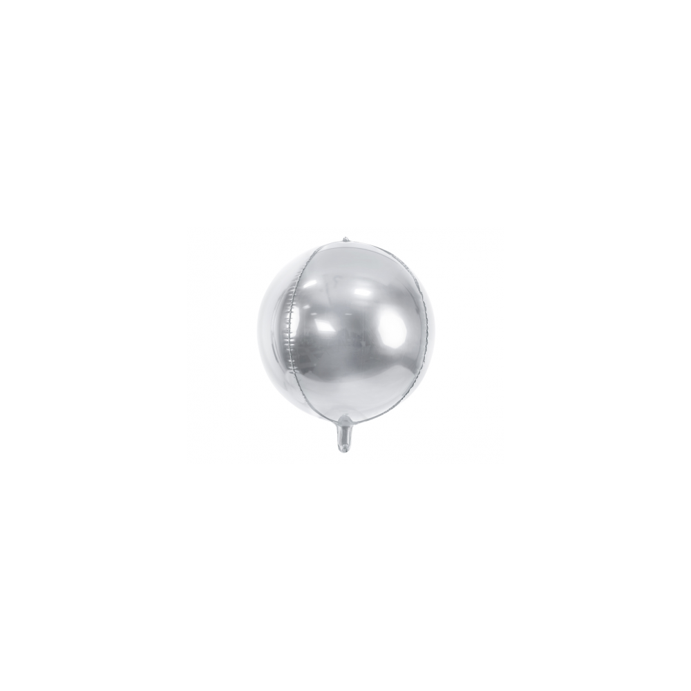 palloncino mylar sfera argento