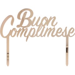 Cake Topper Buon Complimese | Graziano Sas