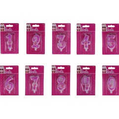 Candelina numerale Barbie | Graziano Sas