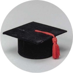 Tocco di Laurea in velluto Contenitore | Graziano Sas