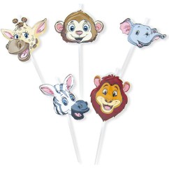 Candeline Picks Animali della Giungla 5 Pz | Graziano Sas