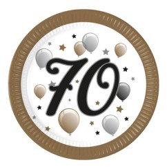 70 Anni Piatti grandi 8 Pz | Graziano Sas