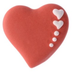 Cuore Rosso in zucchero 1 Pz | Graziano Sas