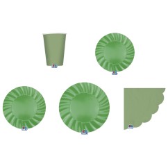 Coordinato Tavola Verde Oliva Elegante