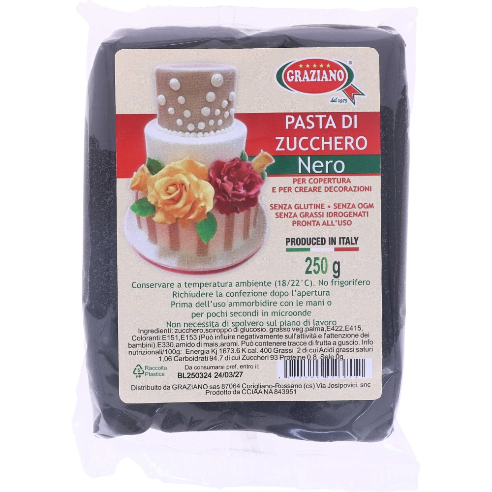 Pasta di Zucchero Nera | Graziano Sas
