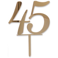 Cake Topper 45 oro | Graziano Sas