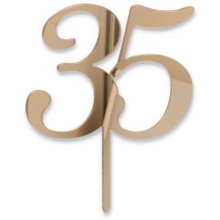 Cake Topper 35 oro | Graziano Sas