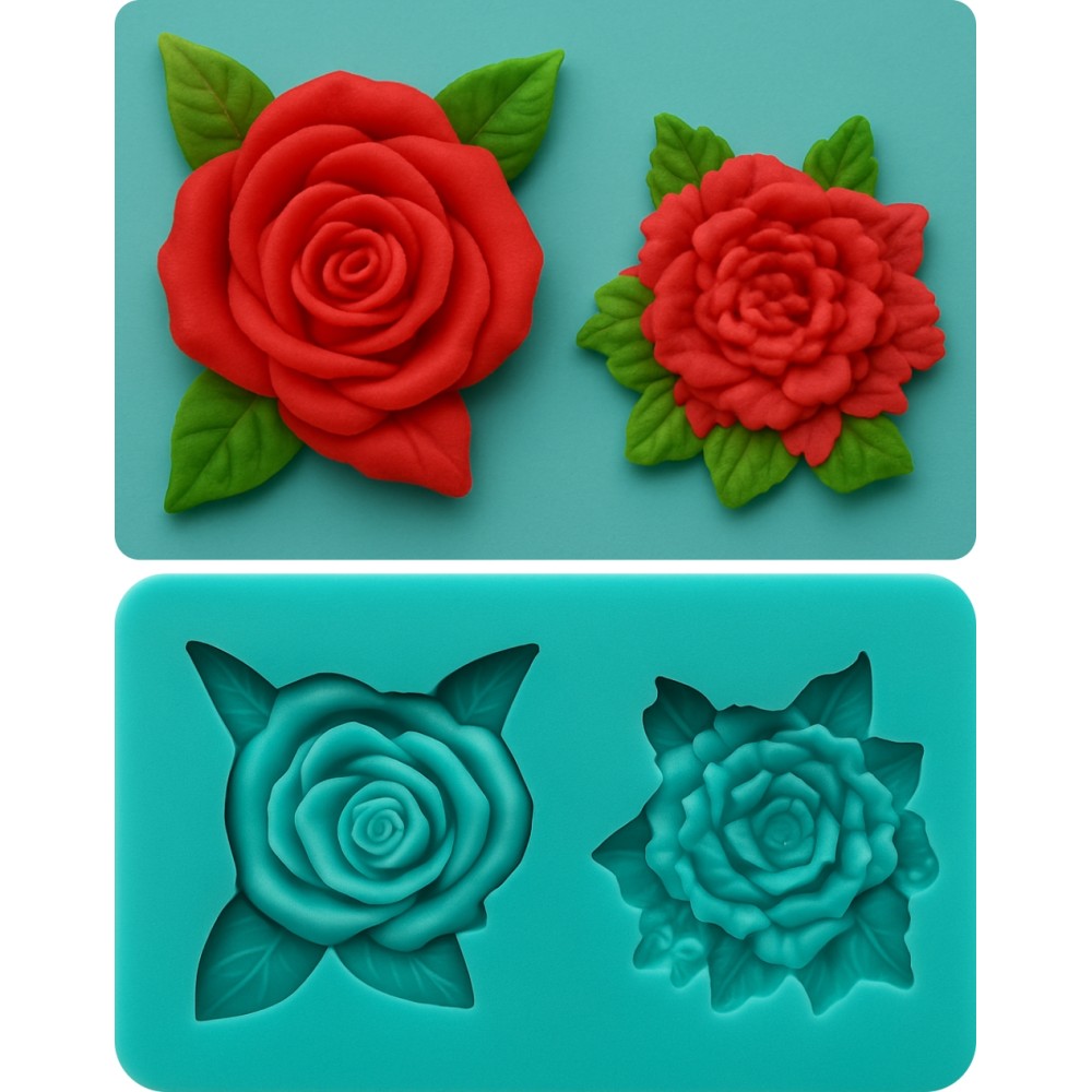 Stampo Silicone 2 Rose | Graziano Sas