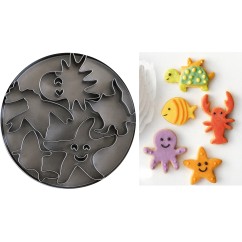 Tagliapasta Acciaio Animali Marini Pz.5 | Graziano Sas