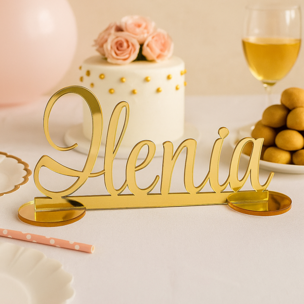 Nome personalizzato con base Plexiglass | Graziano Sas
