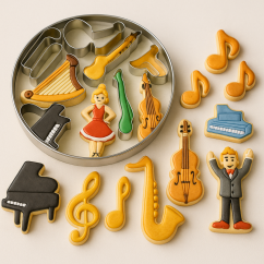 Tagliapasta Acciaio Strumenti Musicali Pz.12 | Graziano Sas