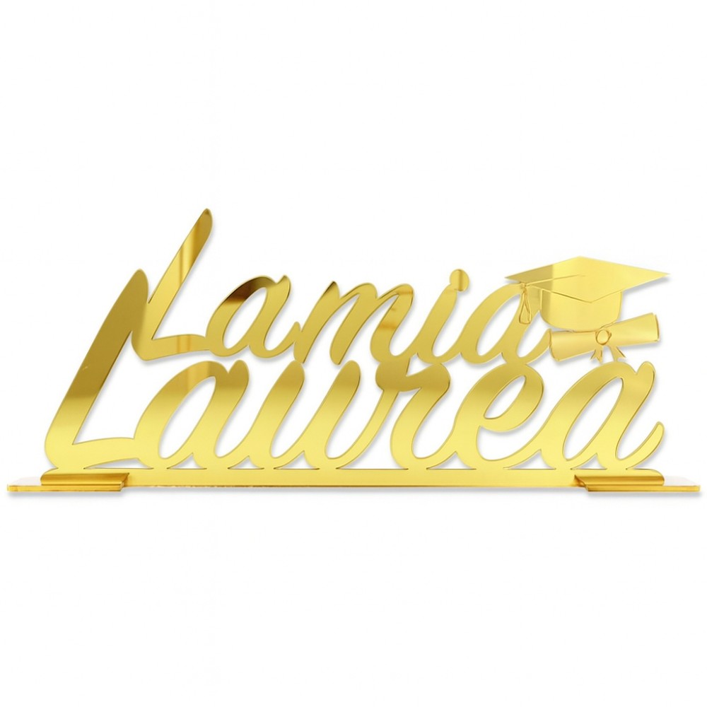 Scritta Laurea Plex | Graziano Sas