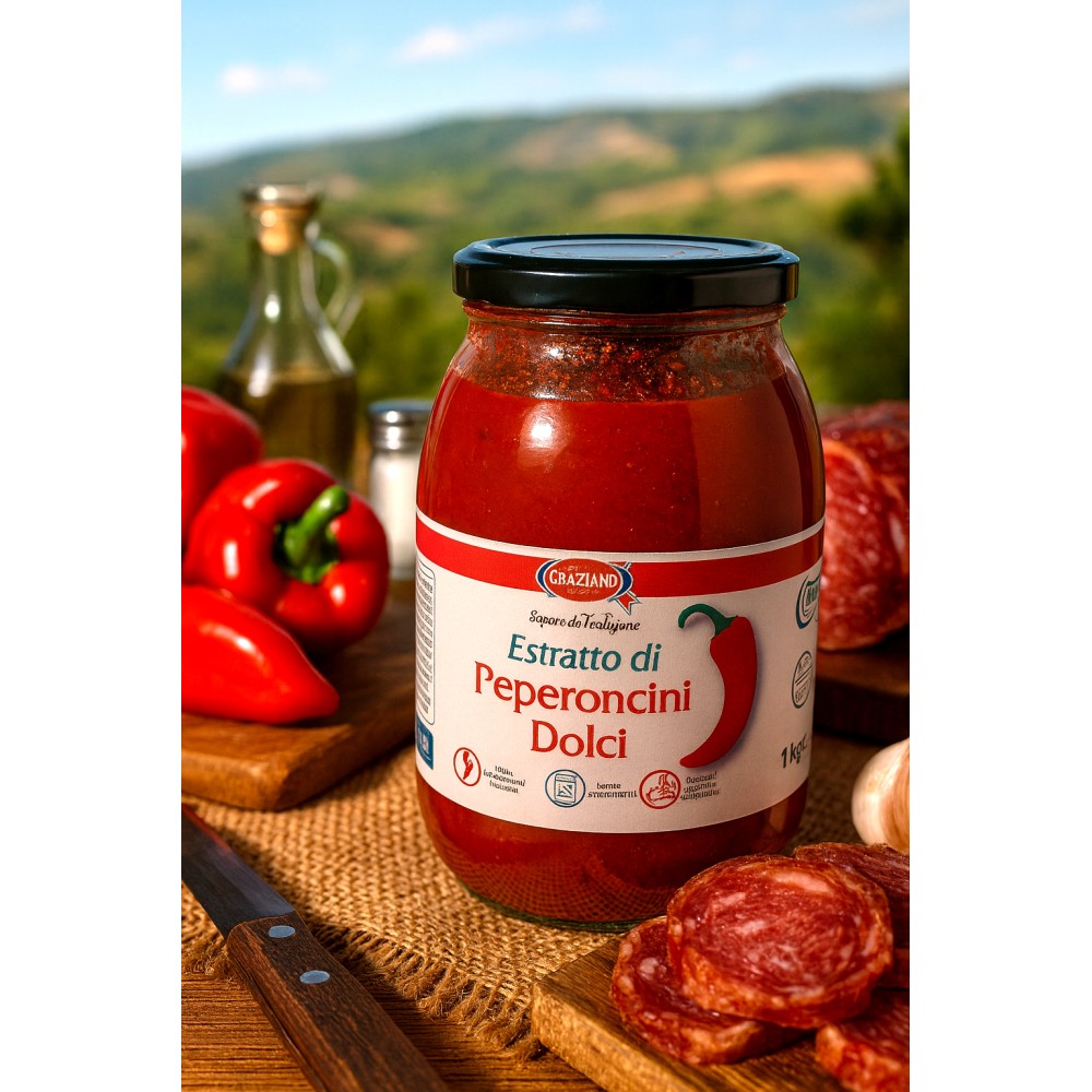 Salsa di Peperoncini Dolci calabresi 1kg | Graziano Sas