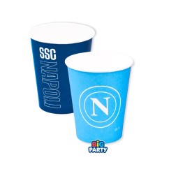 Bicchieri in Carta SSC Napoli 250 cc – 6 Pz | Graziano Sas