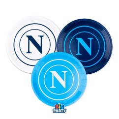 Piatti SSC Napoli 18 cm 6 Pz | Graziano Sas