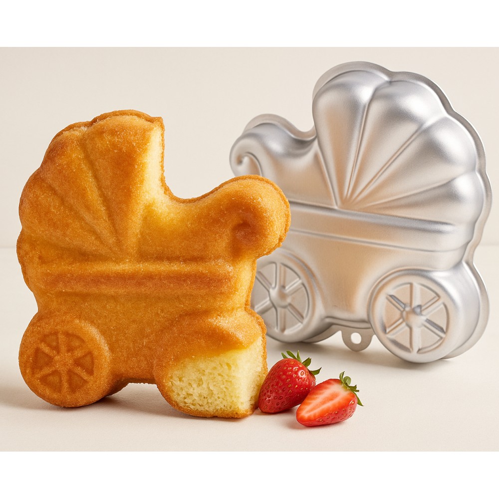 Teglia Torta 3D Carrozzina | Graziano Sas