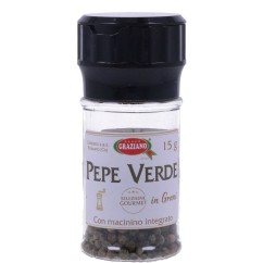 Pepe Verde in Grani con Macinino 15 g – Selezione Gourmet | Graziano Sas
