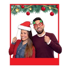 Maxi Photo Booth Natale – 8 Pezzi | Graziano Sas
