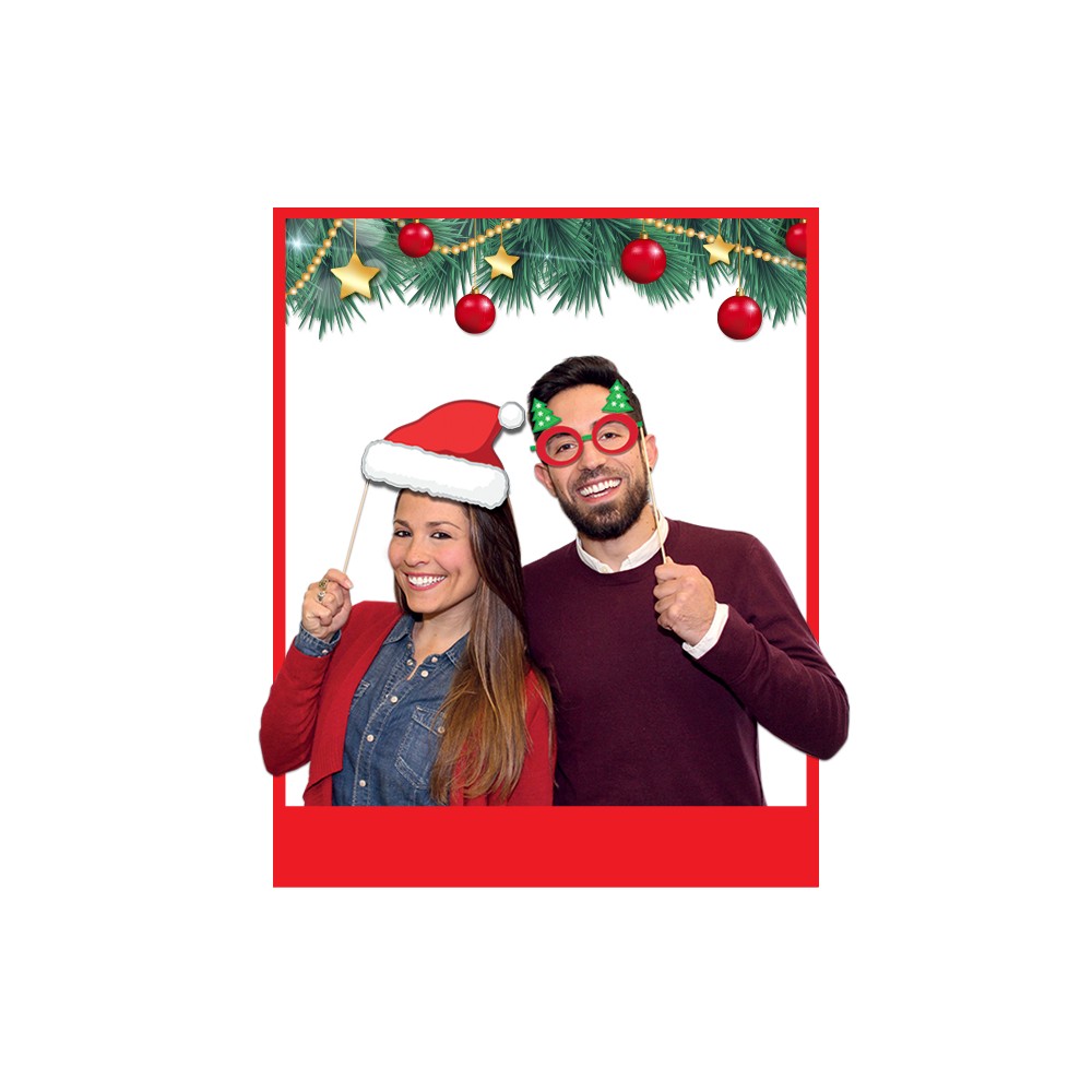 Maxi Photo Booth Natale – 8 Pezzi | Graziano Sas
