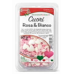 Cuori rosa e bianco 40g | Graziano Sas