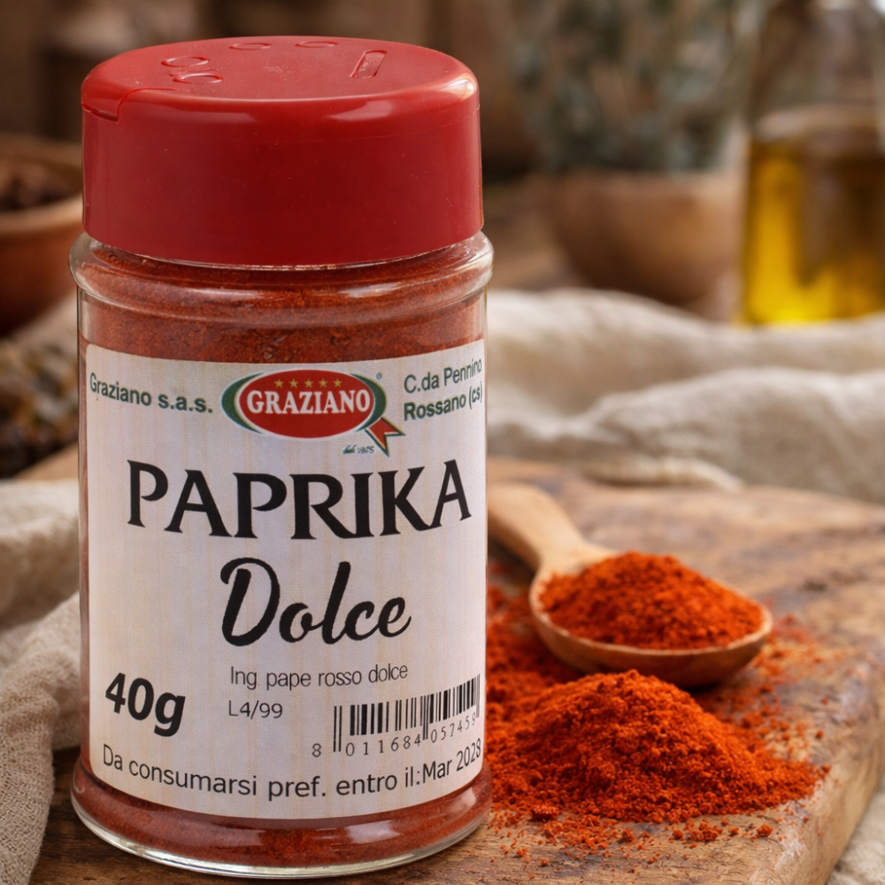 Paprika dolce in vasetto da 40 g | Graziano Sas