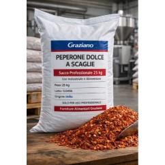 Peperone Dolce a Scaglie 25 kg Professionale | Graziano
