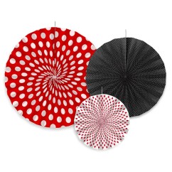 Set Rosoni Decorativi Colorati 3 pz per Festa | Graziano