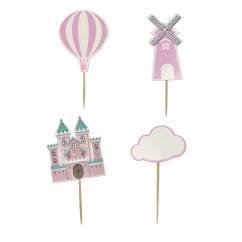 Topper Fiaba per Torta Bambina 4 pz | Graziano