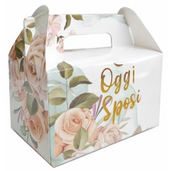Scatoline Matrimonio Oggi Sposi con Rose 6 pz | Graziano