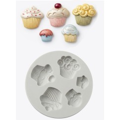 Stampo silicone 5 Cupcakes | Graziano Sas