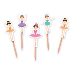 Picks Ballerina 7 cm Set 25 Decorazioni Cupcake | Graziano