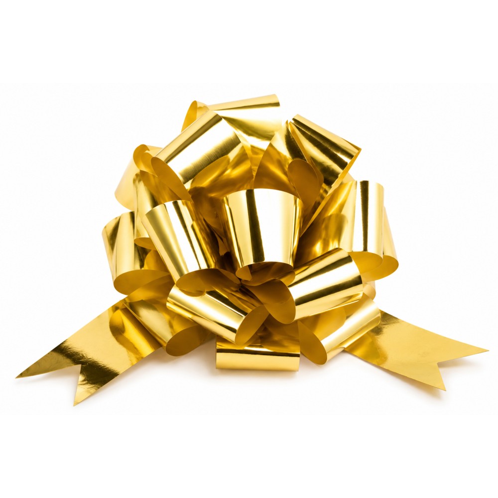 Coccarde Metallizzate 31 mm Natale Pacchi Regalo