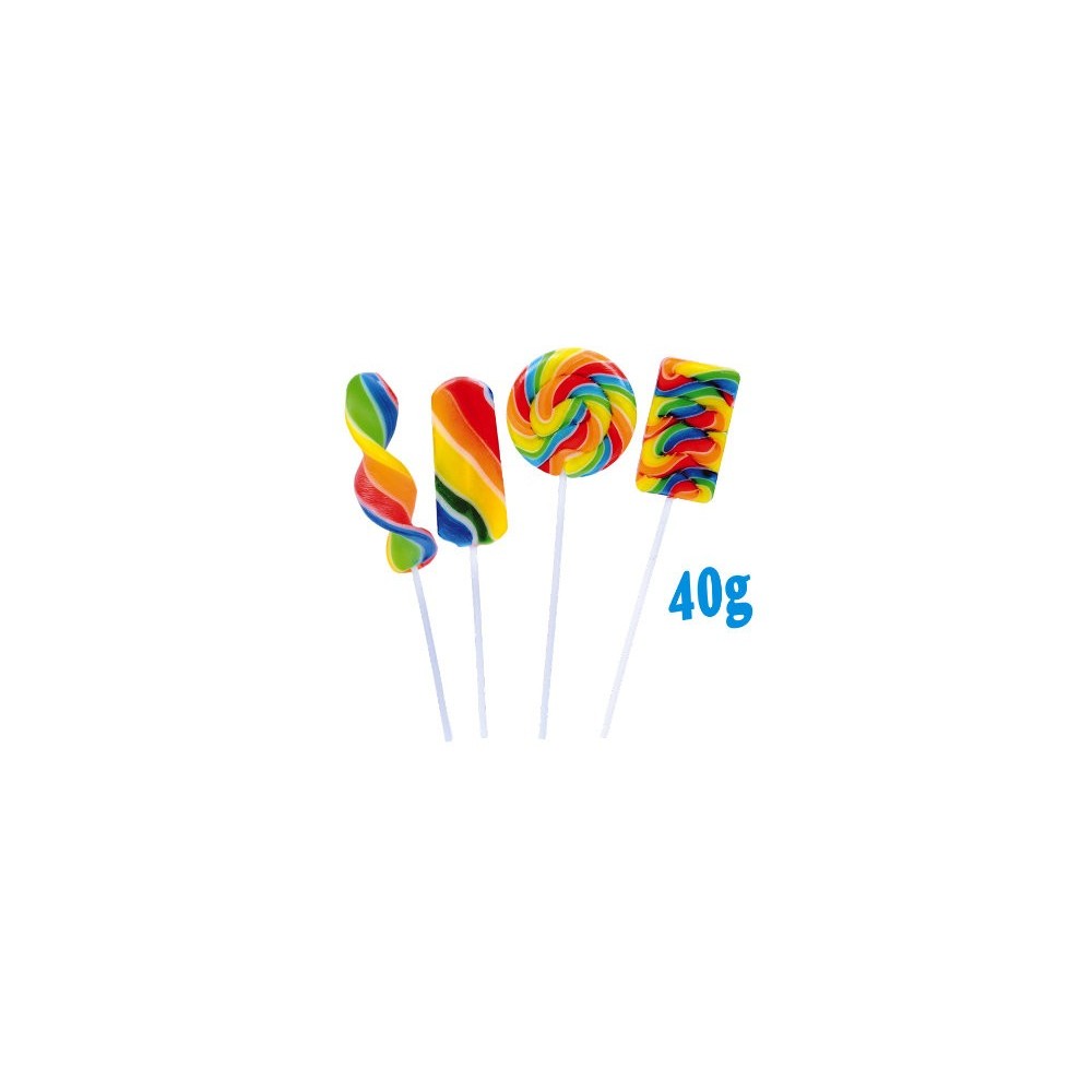Lecca Lecca Arcobaleno Forme mix 40 g Gusto Tutti i Frutti
