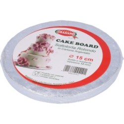 Cakeboard Sottotorta Argento Rotondi