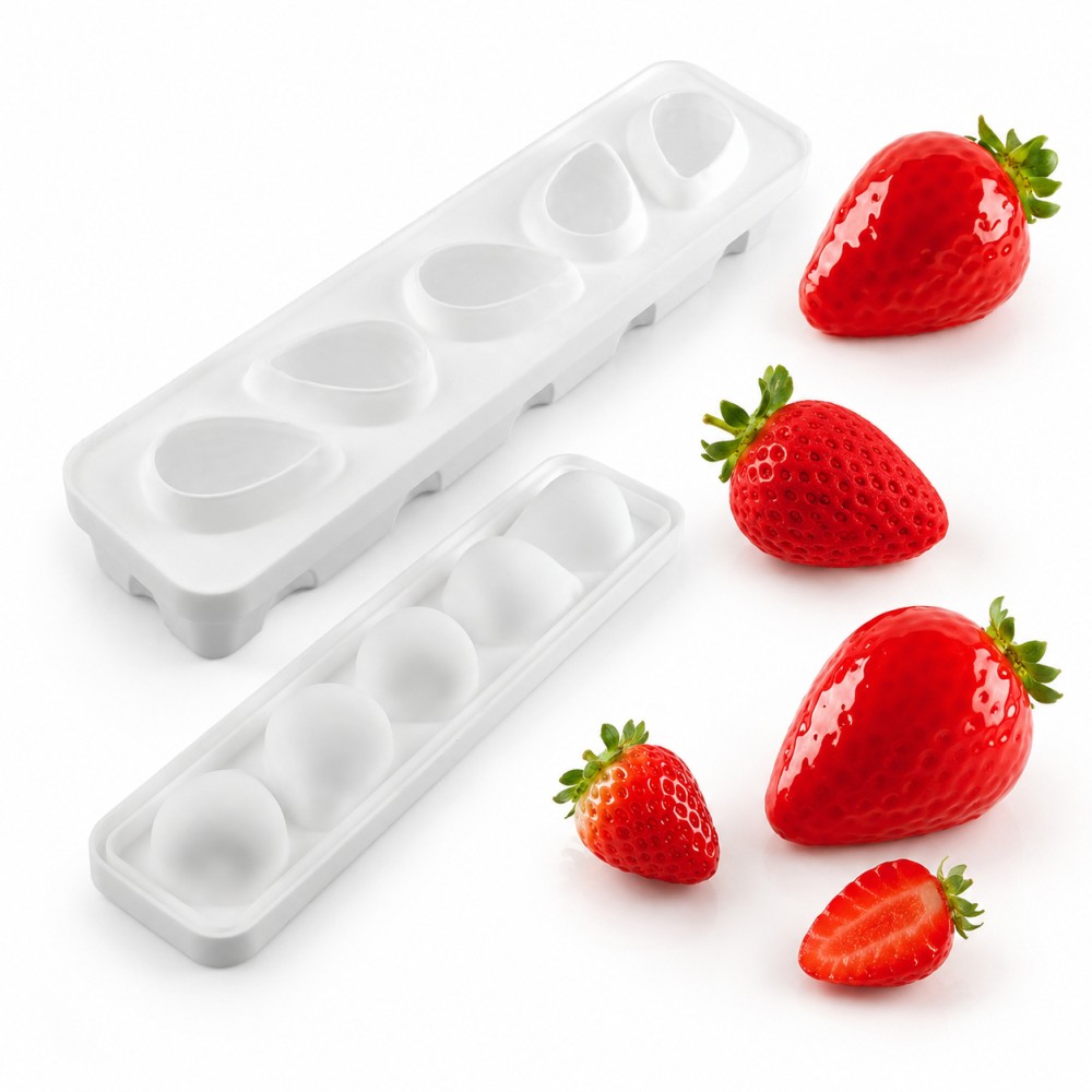 Stampo Fragola 20 Silikomart per Frutta Realistica