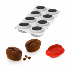 Kit Chicco di Caffè Silikomart Silicone Platinum con Cutter