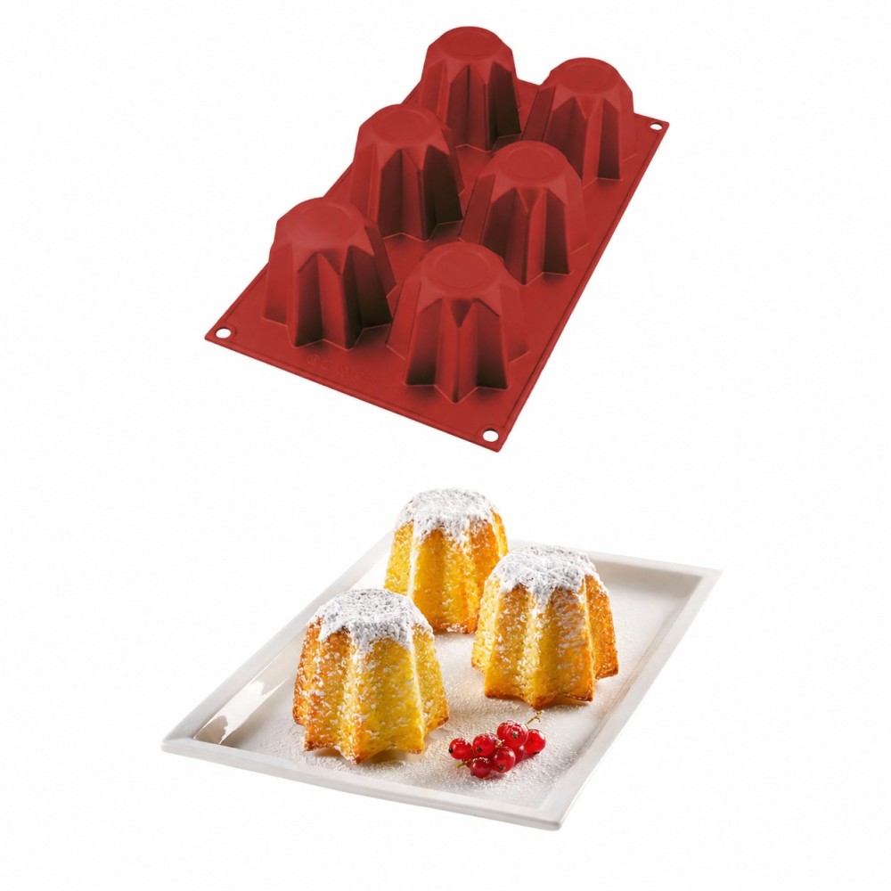 Stampo Mini Pandoro Silikomart in Silicone 6 Cavità