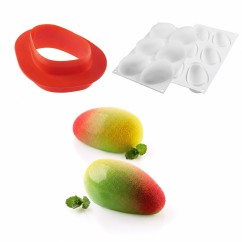 Stampo Mango Silikomart con Tagliapasta Frutta Realistica