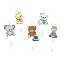 Candeline Teddy Friends by THUN su Picks 5 Pezzi