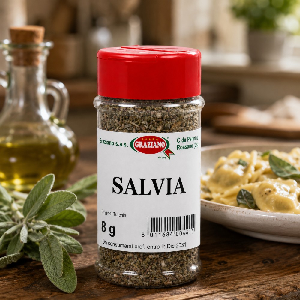 Salvia Contusa Essiccata 8g con Dosatore | Graziano