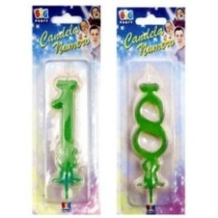 Candelina numero Maxi Verde | Graziano Sas
