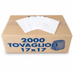 Tovaglioli Carta Monovelo 17x17 cm per Dispenser Bar - 2000 pz | Graziano