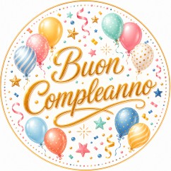 Cialda Buon Compleanno | Graziano Sas