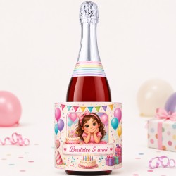 Spumante Analcolico Fragola Personalizzato con Foto | 750 ml | Graziano