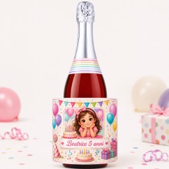 Spumante Analcolico Fragola Personalizzato con Foto | 750 ml | Graziano